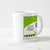 踊りおもしろいカートーンキャタピラーダンサー ジャンボコーヒーマグカップ (正面右)