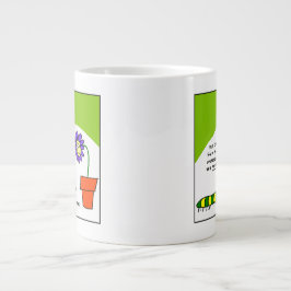 踊りおもしろいカートーンキャタピラーダンサー ジャンボコーヒーマグカップ