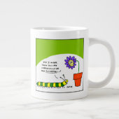 踊りおもしろいカートーンキャタピラーダンサー ジャンボコーヒーマグカップ (右)