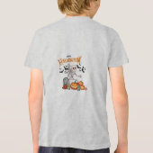 踊りおもしろいスケルトン&パンプキンスハッピーハローウィン トライブレンドＴシャツ (裏面)