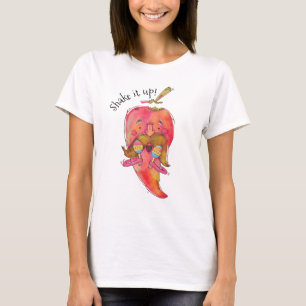 踊りおもしろいチリペッパー Tシャツ