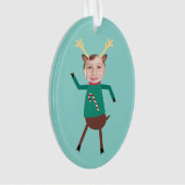 踊りおもしろいトインデナーフォトホリデーオーナメント オーナメント (正面)