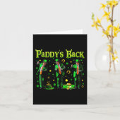 踊りおもしろいトランプSt patricks dayパディスバック カード (黄色い花)