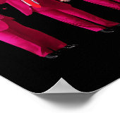 踊りおもしろいハートキス ポスター (角)