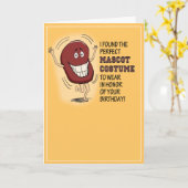 踊りおもしろい前立腺乳房誕生日 カード (黄色い花)