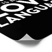 踊りおもしろい恋人踊りは私の愛の言語 ポスター (角)