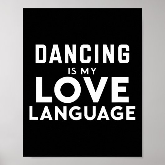 踊りおもしろい恋人踊りは私の愛の言語 ポスター (正面)