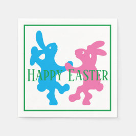 踊りお洒落ウサギ スタンダードカクテルナプキン