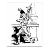 踊りかかしイラストレーションスタンプ ラバースタンプ (インプリント)