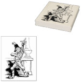 踊りかかしイラストレーションスタンプ ラバースタンプ (押印)