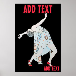 踊りからジャズ、追加文字 ポスター