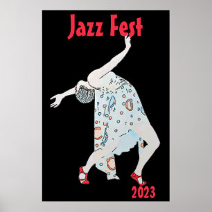 踊りからジャズ、追加文字 ポスター