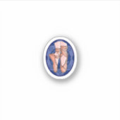 踊りからフリーダムビニールステッカー シール (正面)