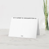 踊りがグリーティングカスタムカードアートカード カード (裏面)