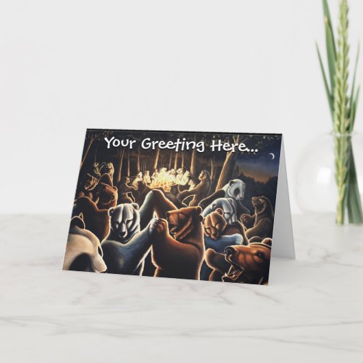 踊りがグリーティングカスタムカードアートカード カード (正面)