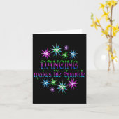 踊りが人生を輝かせる カード (黄色い花)