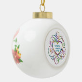 踊りが人生を輝かせる セラミックボールオーナメント (左)