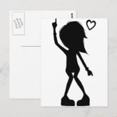 踊りが大好き！ ポストカード (正面/裏面)