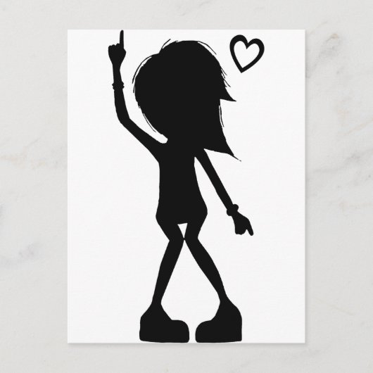 踊りが大好き！ ポストカード (正面)