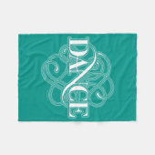 踊りが盛んな フリースブランケット (正面(横))