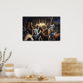 踊りが絵画プリントにポスターを貼る ポスター (キッチン)