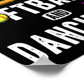 踊りとソフトボールのキッズフーを愛する女の子だけ ポスター (角)