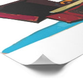 踊りとビニール音版可愛いホッブズアートワーク ポスター (角)