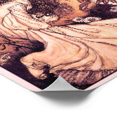 踊りと妖精アーサーラクカムイラストレーション ポスター (角)