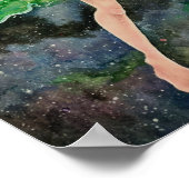 踊りと宇宙ポスター ポスター (角)
