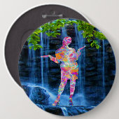 踊りと自然ボタン 缶バッジ (正面&裏面)