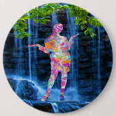 踊りと自然ボタン 缶バッジ (正面)