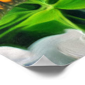 踊りと花&蝶PV01アートプリント ポスター (角)