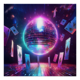 踊りと賭博の夜の準備ができている ポスター