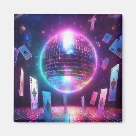 踊りと賭博の夜の準備ができている マグネット