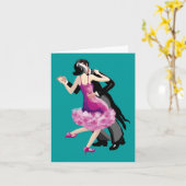 踊りに行きましょう カード (黄色い花)