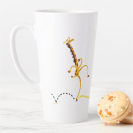 踊りのまわりにBAD "物" GIRAFFE by Jeff Willis カフェラテマグ