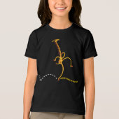 踊りのまわりにBAD "物" GIRAFFE by Jeff Willis トライブレンドTシャツ (正面)