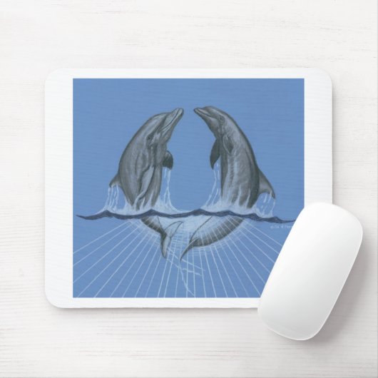 踊りのイルカ マウスパッド (マウス)