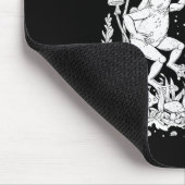 踊りのカエルのキノコがコットー風変わりスおもしろい マウスパッド (コーナー)