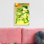 踊りのカエル キャンバスプリント (インサイチュ (リビング))