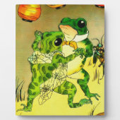 踊りのカエル フォトプラーク (正面)