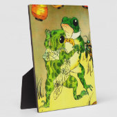 踊りのカエル フォトプラーク (側面)