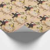 踊りのカエル ラッピングペーパー (角)