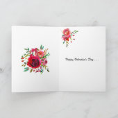 踊りのカップルとのバレンタインデー カード (内部)