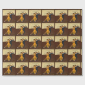 踊りのカップルのタンゴの踊り ラッピングペーパー (フラット)