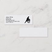 踊りのカップルのタンゴ スキニー名刺 (正面/裏面)