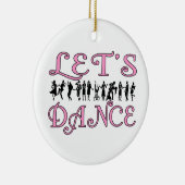 踊りのカップルを踊ろう セラミックオーナメント (右)