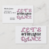 踊りのカップルを踊ろう 名刺 (正面/裏面)