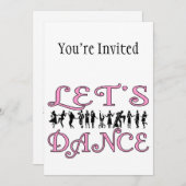 踊りのカップルを踊ろう 招待状 (正面/裏面)