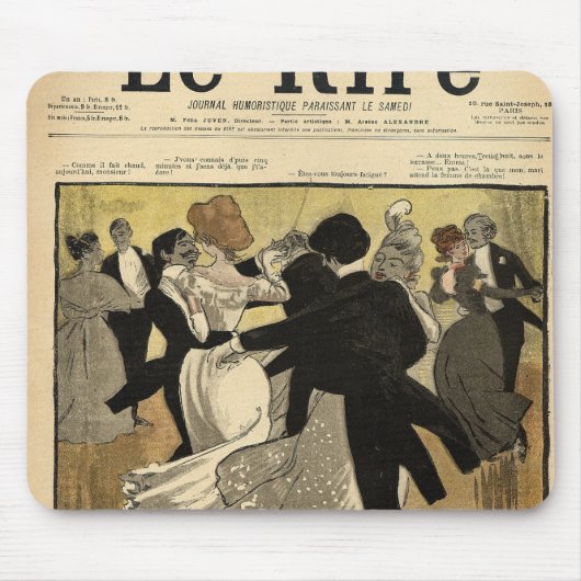 踊りのカップル マウスパッド (正面)